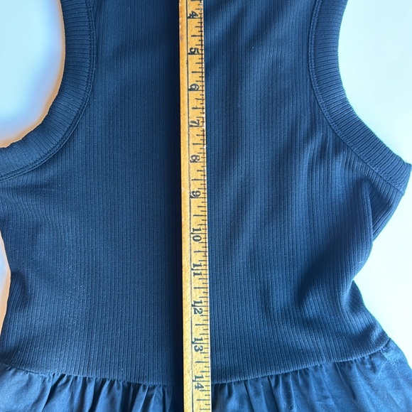 Old Navy Black Ribbed Tank Top Maxi Fit Flare Dress Womens Size S - Picture 8 of 10